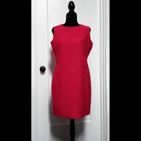 Calvin Klein Textured Sheath Dress - Picture 1 of 7
